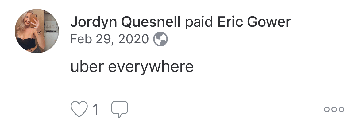 Eric Uber Transaction #3